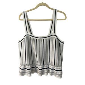 Banana Republic sweater tank striped sz Large